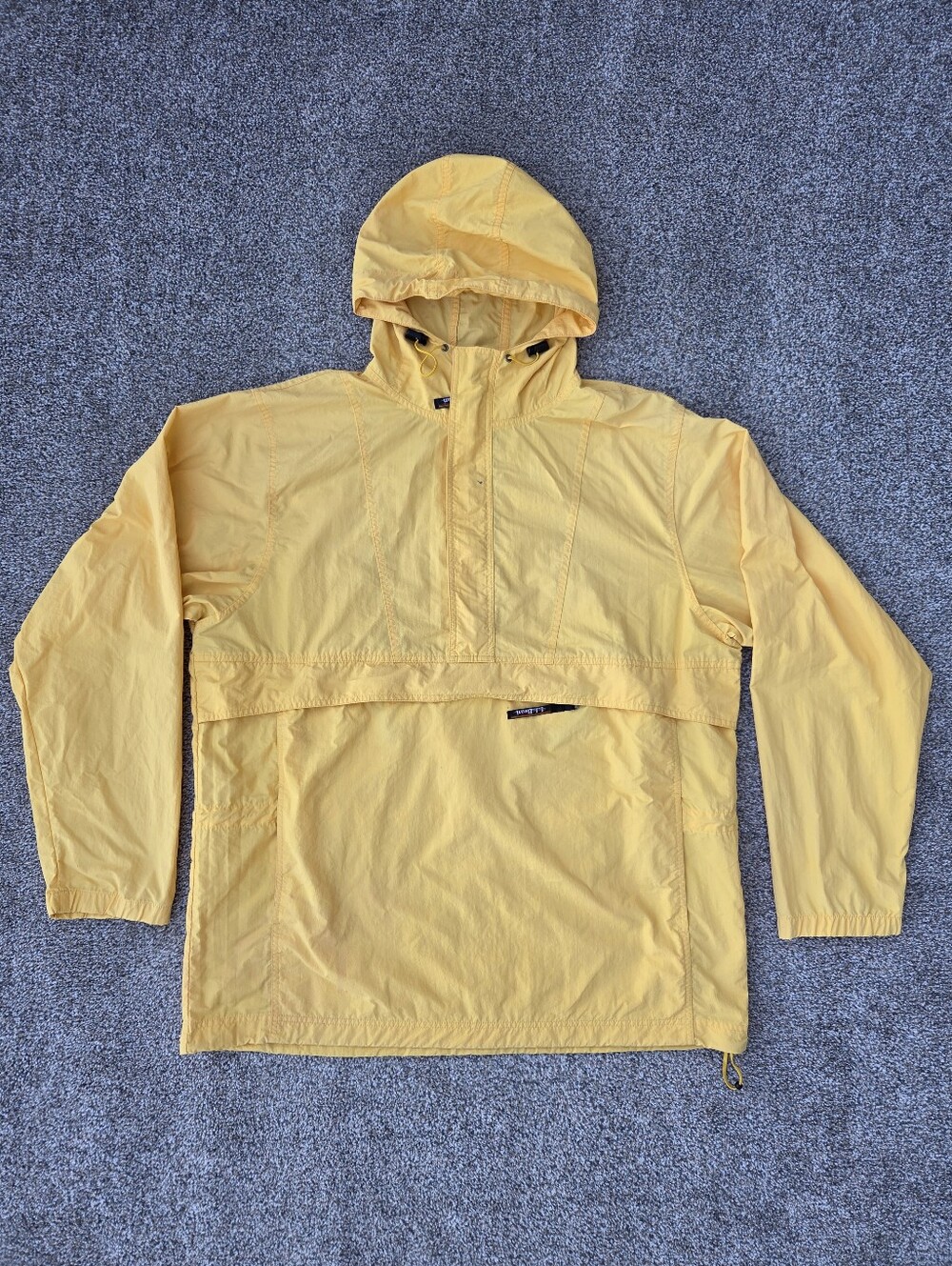 Vintage L.L. Bean Mountain Classic Anorak Yellow Men’s XL Tall Windbreaker USA